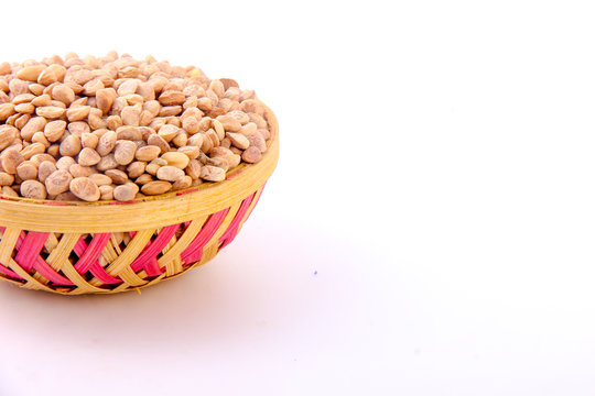 chironji nuts in bowl