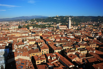 Fototapeta na wymiar View of the city of Verona, Italy