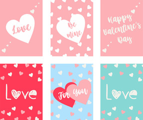 Creative valentine's day card collection