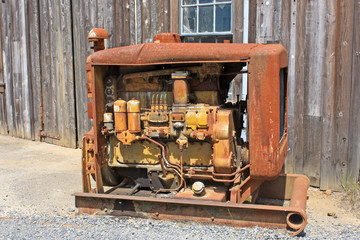 Fototapeta na wymiar Vintage mining machinery