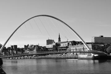 Fototapeta na wymiar Millenium Bridge, Newcastle