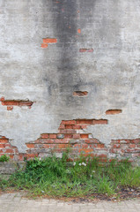 derelict wall