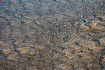 sand and water