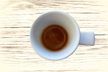 espresso coffee in cup