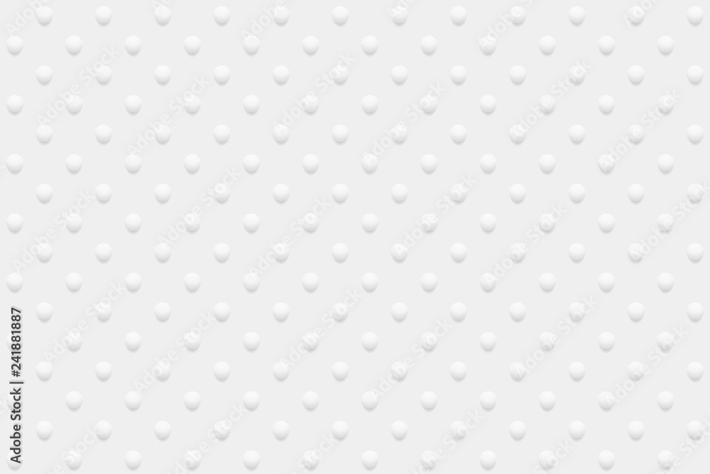 Poster White horizontal background with dots. Vector seamless texture.