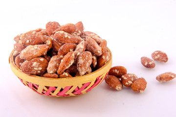 Honey almond in bowl