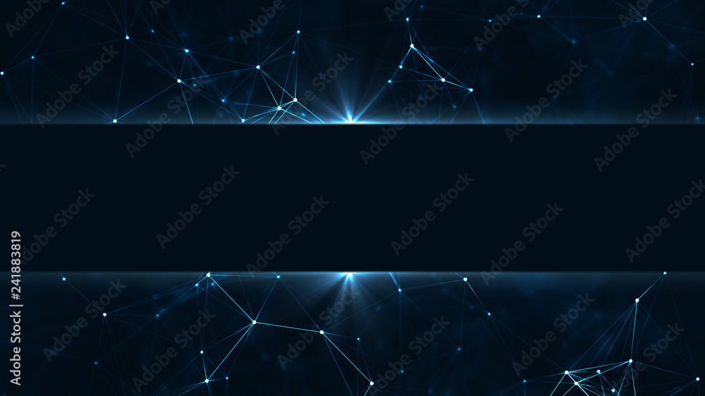 Poster technology plexus network concept.