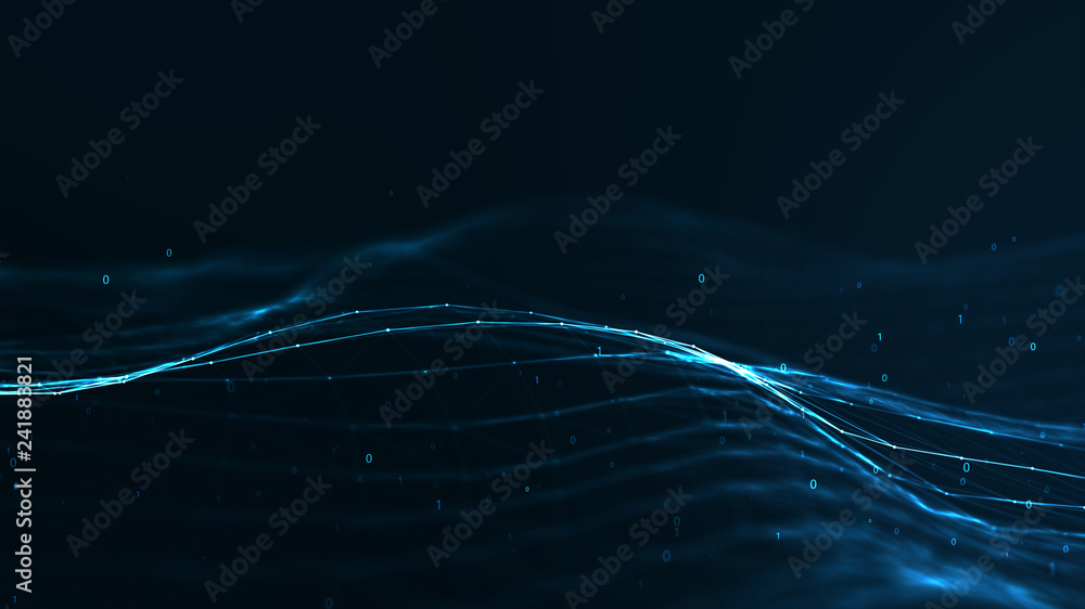 Poster technology plexus network concept.