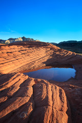 Early morning landscape in Snow Canyon State Park, Utah 