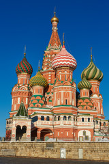 Fototapeta na wymiar Church in Moscow - St. Basil's Cathedral on Red square