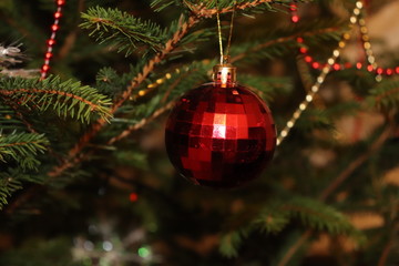 christmas decoration on tree