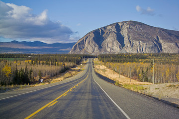 Alaska Highway near Haines Junction, Canada