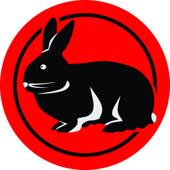 Rabbit Icon Chinese Zodiac