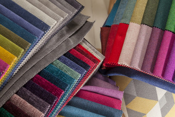 samples of textiles for upholstery furniture