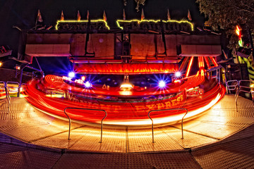 Funfair Ride at Night