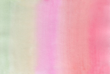 Watercolor ombre stripes background, for bright design text and tag,branding. color like yellow, orange, peach, red, pink, magenta, purple, violet, blue, turquoise, green, emerald, taupe, rainbow