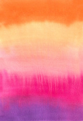 Watercolor ombre stripes background, for bright design text and tag,branding. color like yellow, orange, peach, red, pink, magenta, purple, violet, blue, turquoise, green, emerald, taupe, rainbow