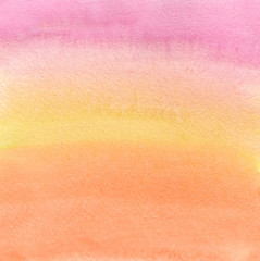 Watercolor ombre stripes background, for bright design text and tag,branding. color like yellow, orange, peach, red, pink, magenta, purple, violet, blue, turquoise, green, emerald, taupe, rainbow