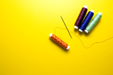 Sewing threads background
