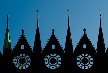 Stralsund Rathaus Fassade im Detail