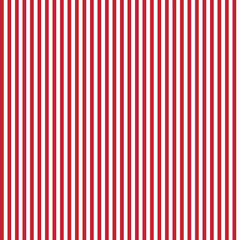 Candy Apple Red Stripes Seamless Pattern - Vertical red and white stripes