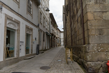 Streets of Braga, Portugal during easter holidays.