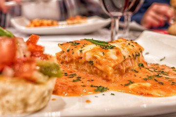 lasagna portugal restaurant am Tag