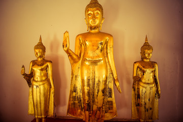 buddha statue in temple in thailand