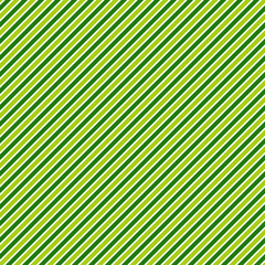 Fototapeta premium Green Diagonal Stripes Seamless Pattern - Green, light green, and white diagonal stripes