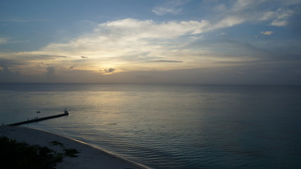 Mexico Cozumel Summer sunset