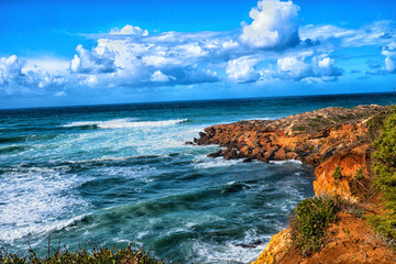 schöne Küste in Portugal Algarven Lagos Urlaub Sommerziel 2019