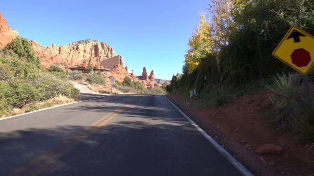 Sedona Driving Plate Chapel of Holy Cross in Arizona USA 01 