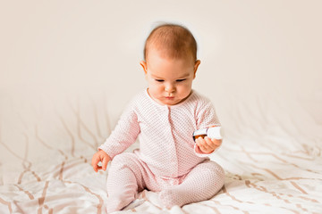 Baby toddler boy girl reaching playing pills medicine hazard danger poison 