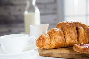croissant and morning breakfast