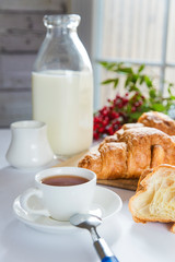 croissant and morning breakfast