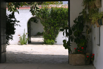 Fototapeta na wymiar spanish patio