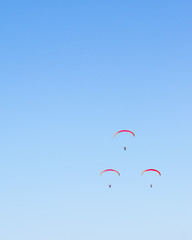 Powered Parachutes in Sky