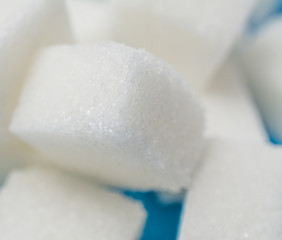 sugar cubes close up background