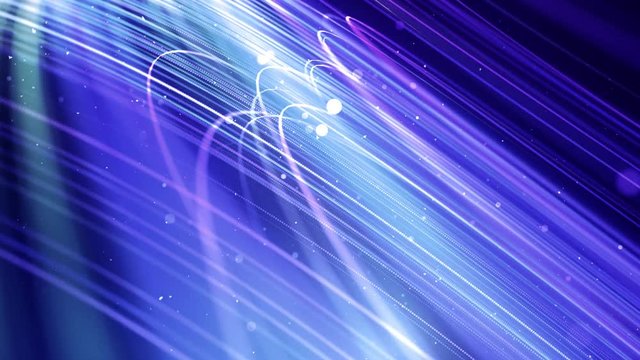 4K purple abstract wave lines motion background