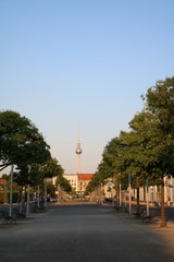 Way to Berlin TV Tower in Berlin, Germany