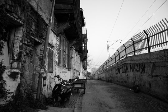 A street in the old town of Istanbul, Cankurtaran, Turkey