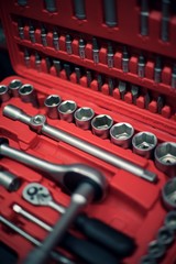 Automotive engine repair, work tools.