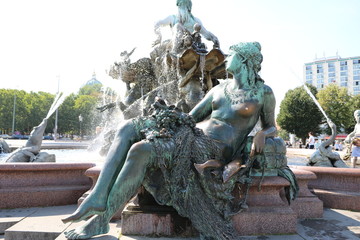 Neptune's Fountain at Alexanderplatz in Berlin, Germany © ClaraNila