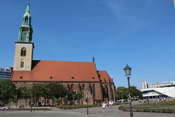 St. Mary's Church at Alexanderplatz in Berlin, Germany