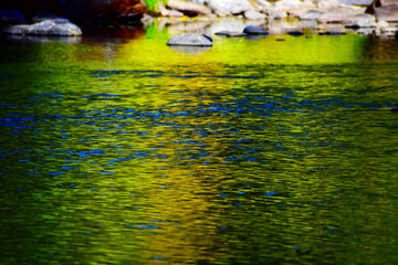 Colorful River water