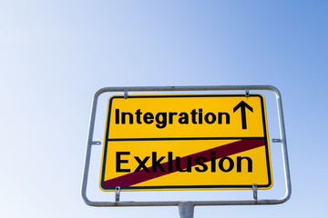 Integration nicht Exklusion