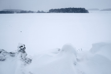 The image of a winter field