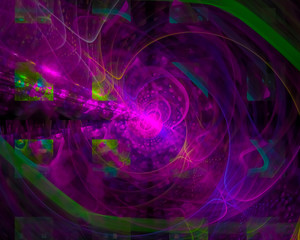 abstract digital fractal, beautiful background design, party