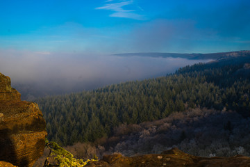 A beautiful Day on the Altfels by Fog