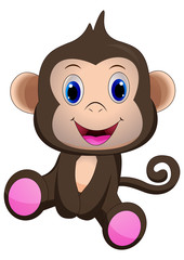 Cute monkey cartoon 
